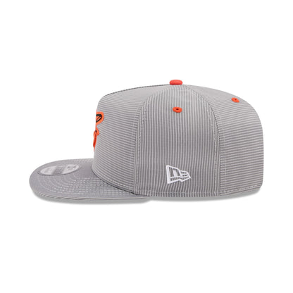 Baltimore Orioles Pinstripe Ripstop 9FIFTY A-Frame Snapback Hat