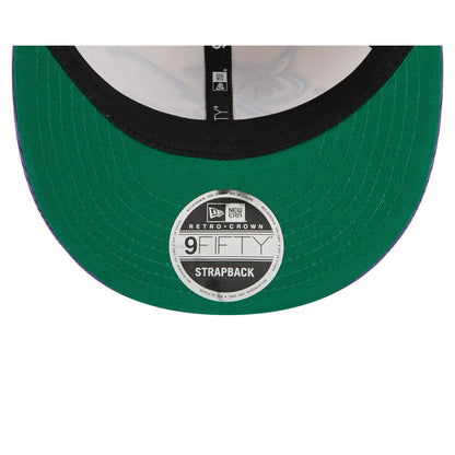 Charlotte Hornets Pinstripe Script Retro Crown 9FIFTY Adjustable Hat