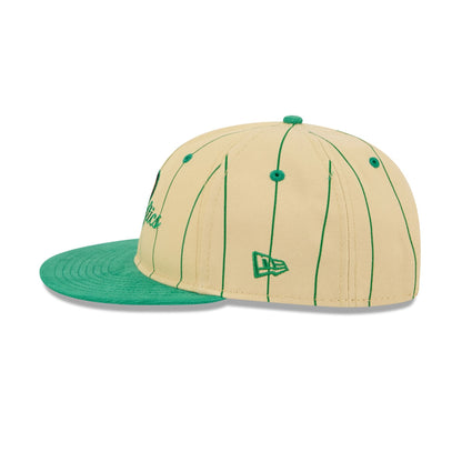 Boston Celtics Pinstripe Script Retro Crown 9FIFTY Adjustable Hat