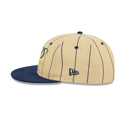 New Orleans Pelicans Pinstripe Script Retro Crown 9FIFTY Adjustable Hat