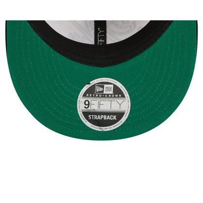 Brooklyn Nets Pinstripe Script Retro Crown 9FIFTY Adjustable Hat