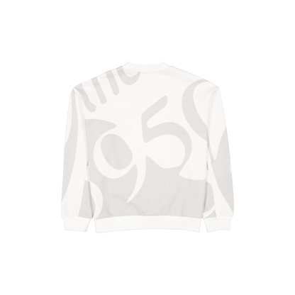 New Era Branded 59FIFTY Splitter College White Crewneck