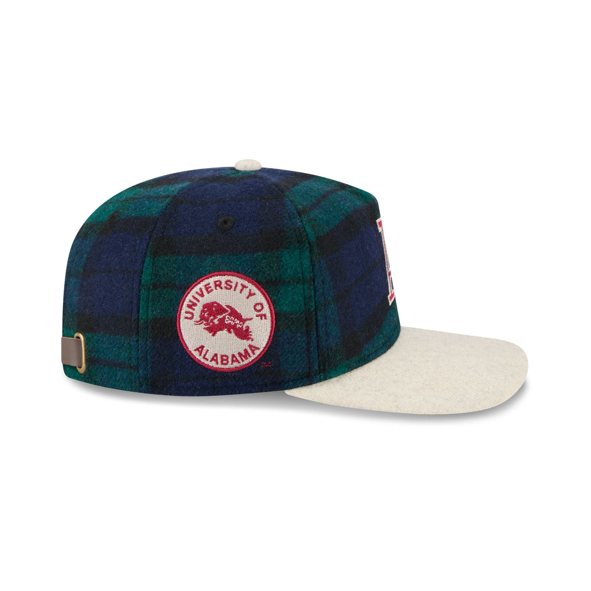 Alabama Crimson Tide College Vault Plaid Letterman 19TWENTY Adjustable Hat