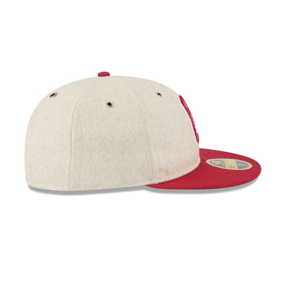 Alabama Crimson Tide College Vault Wool Letterman Retro Crown 59FIFTY Fitted Hat