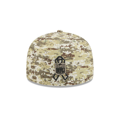 Atlanta Falcons 2025 Salute to Service Fan Gear 59FIFTY Fitted Hat