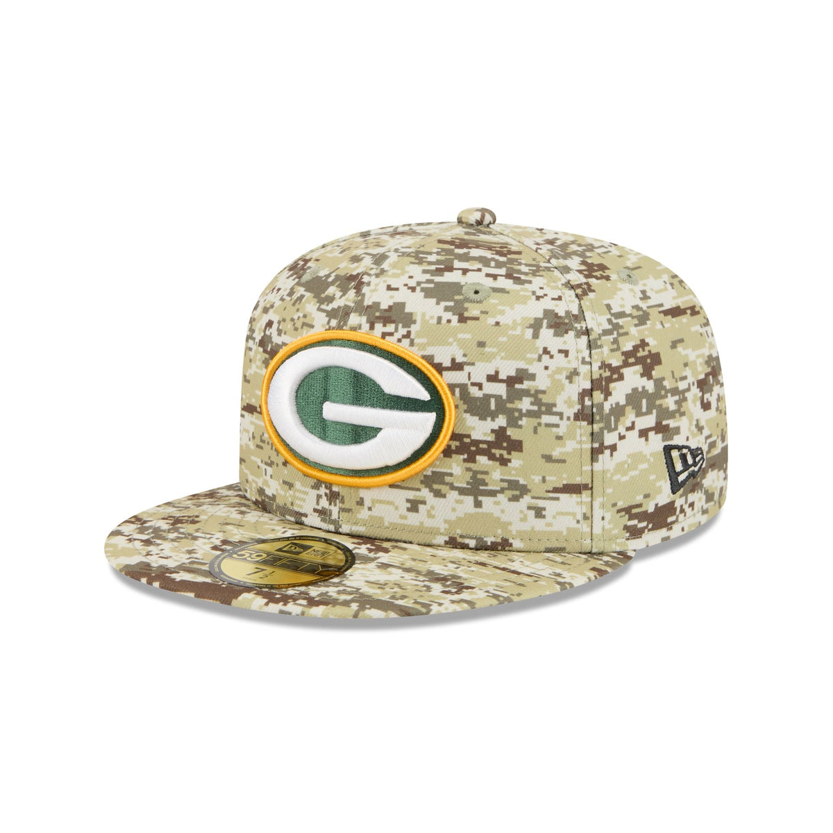 Green Bay Packers 2025 Salute to Service Fan Gear 59FIFTY Fitted Hat