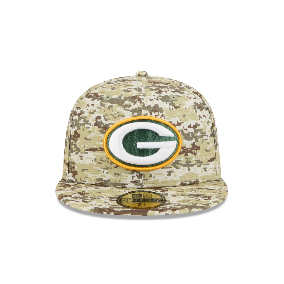 Green Bay Packers 2025 Salute to Service Fan Gear 59FIFTY Fitted Hat