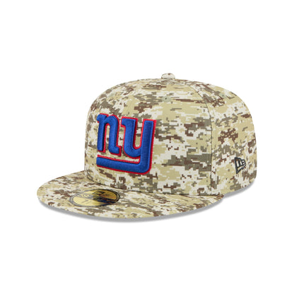 New York Giants 2025 Salute to Service Fan Gear 59FIFTY Fitted Hat