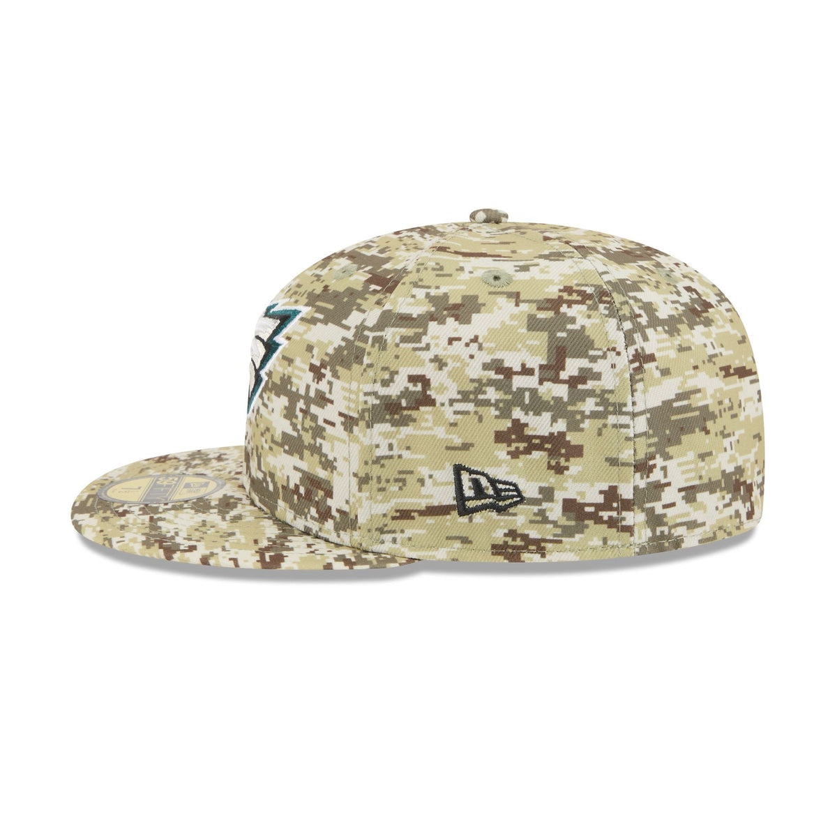 Philadelphia Eagles 2025 Salute to Service Fan Gear 59FIFTY Fitted Hat