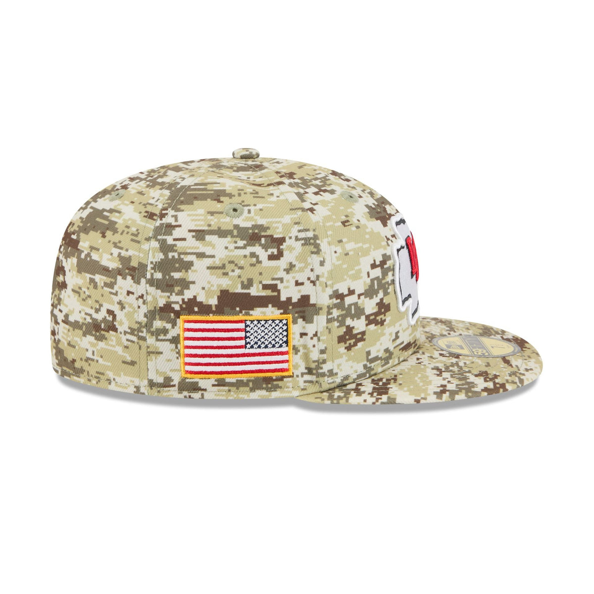 Kansas City Chiefs 2025 Salute to Service Fan Gear 59FIFTY Fitted Hat