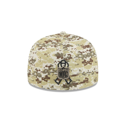 Los Angeles Chargers 2025 Salute to Service Fan Gear 59FIFTY Fitted Hat