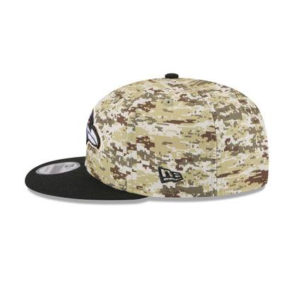 Baltimore Ravens 2025 Salute to Service Fan Gear 9FIFTY Snapback Hat