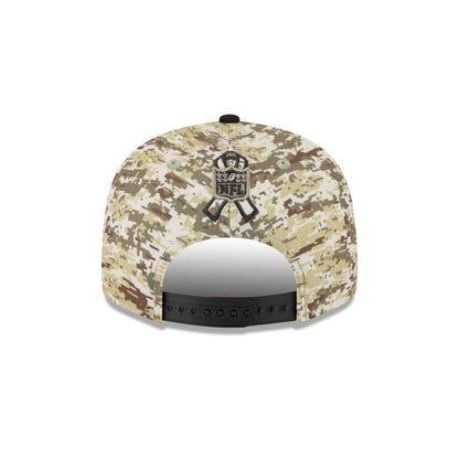 Baltimore Ravens 2025 Salute to Service Fan Gear 9FIFTY Snapback Hat