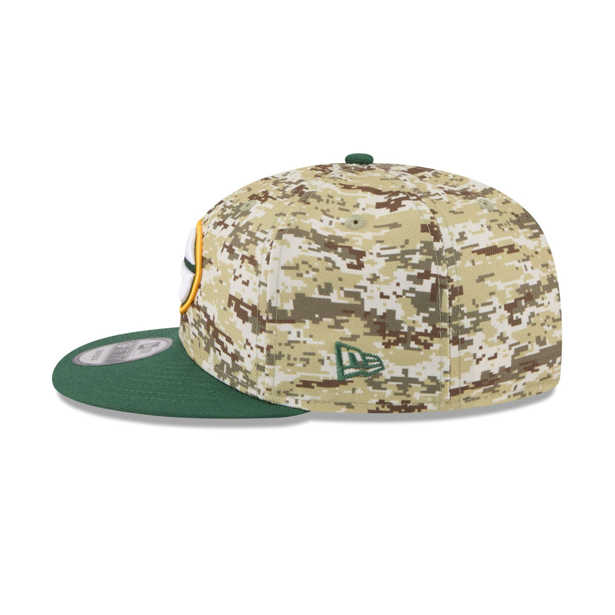 Green Bay Packers 2025 Salute to Service Fan Gear 9FIFTY Snapback Hat