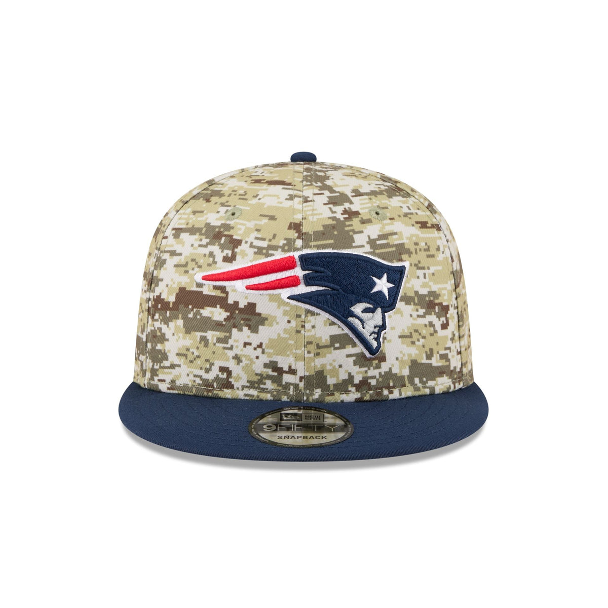 New England Patriots 2025 Salute to Service Fan Gear 9FIFTY Snapback Hat