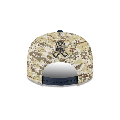 New England Patriots 2025 Salute to Service Fan Gear 9FIFTY Snapback Hat