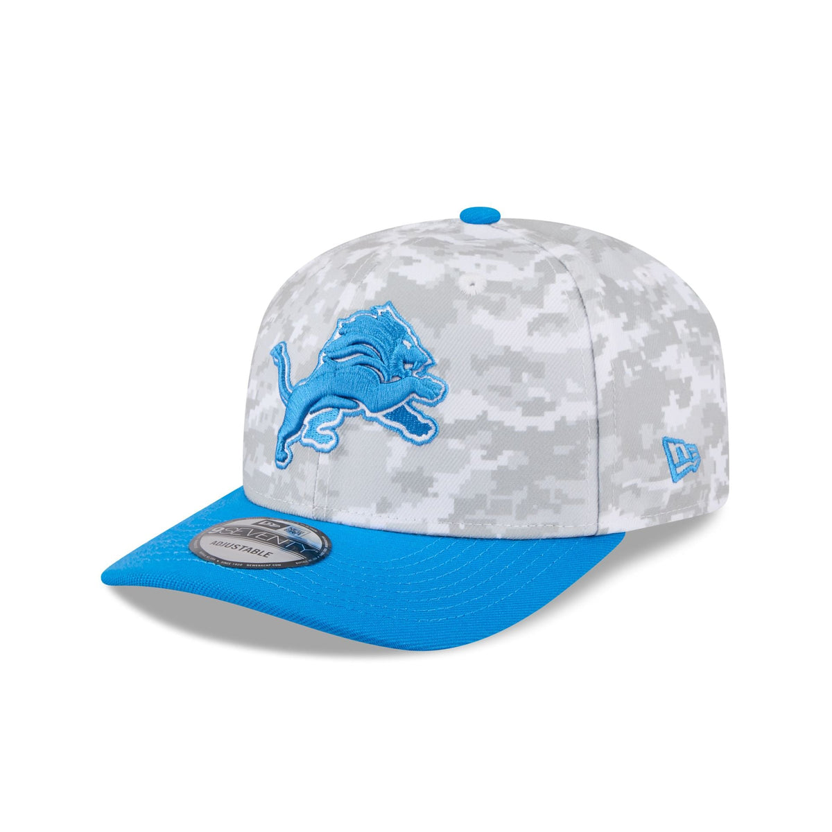 Detroit Lions 2025 Salute to Service Fan Gear 9SEVENTY Stretch-Snap Hat