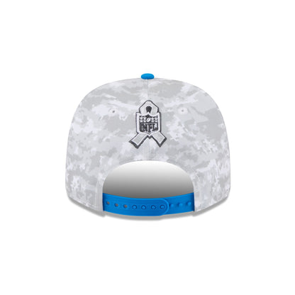 Detroit Lions 2025 Salute to Service Fan Gear 9SEVENTY Stretch-Snap Hat