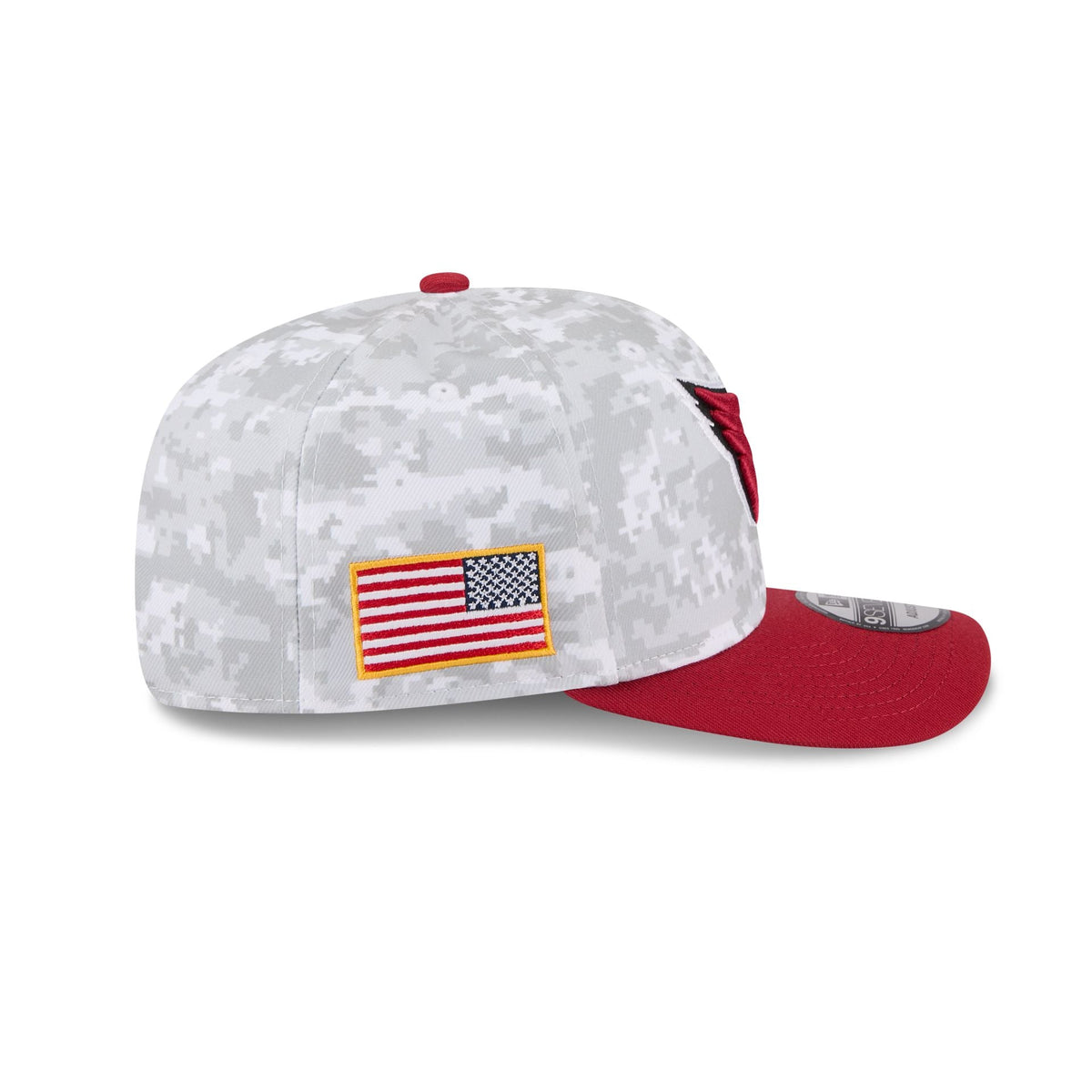 Arizona Cardinals 2025 Salute to Service Fan Gear 9SEVENTY Stretch-Snap Hat