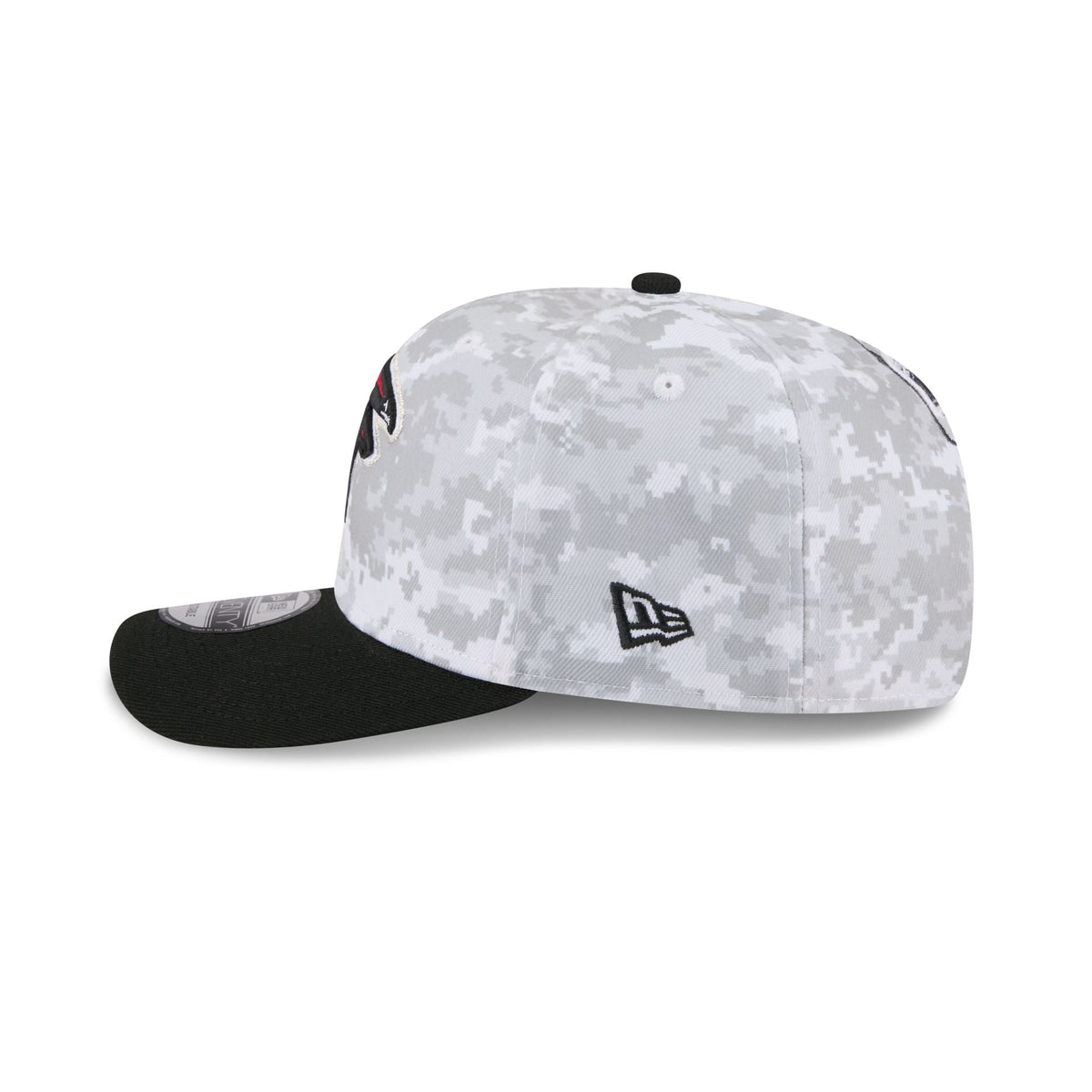 Atlanta Falcons 2025 Salute to Service Fan Gear 9SEVENTY Stretch-Snap Hat