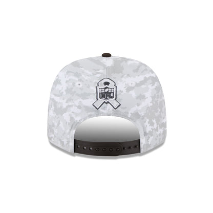 Cleveland Browns 2025 Salute to Service Fan Gear 9SEVENTY Stretch-Snap Hat