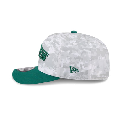 New York Jets 2025 Salute to Service Fan Gear 9SEVENTY Stretch-Snap Hat