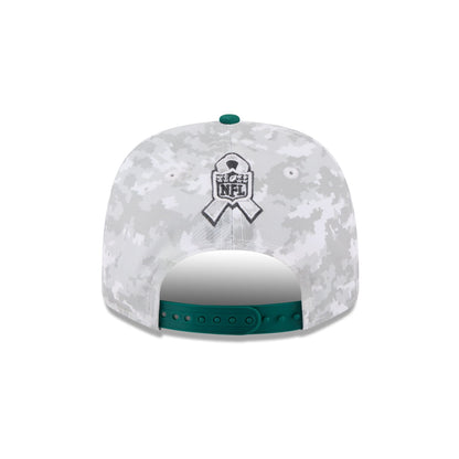 New York Jets 2025 Salute to Service Fan Gear 9SEVENTY Stretch-Snap Hat
