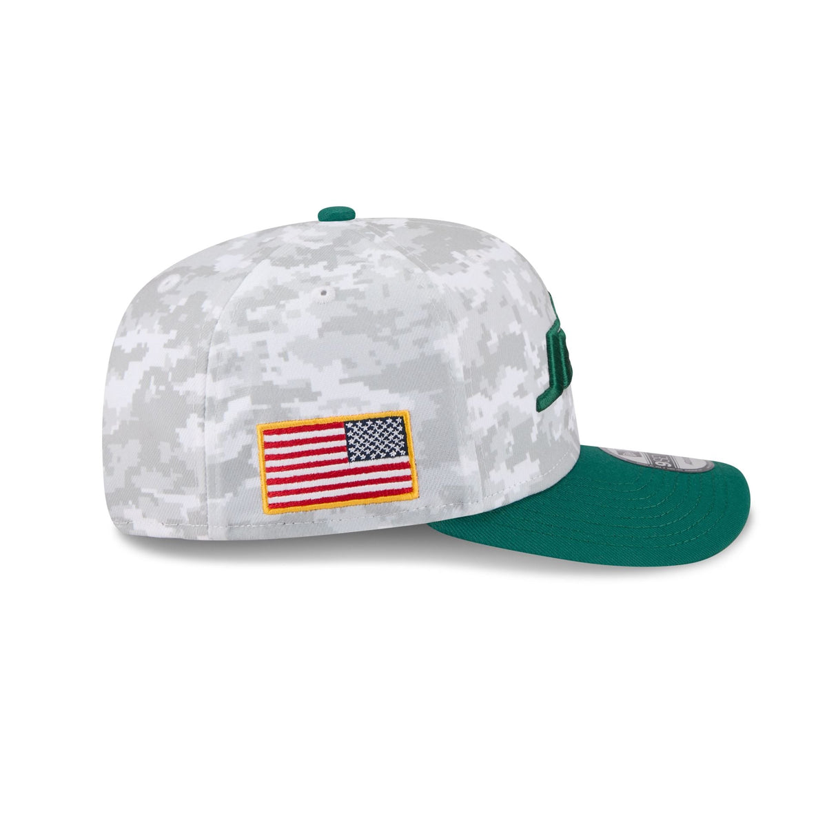 New York Jets 2025 Salute to Service Fan Gear 9SEVENTY Stretch-Snap Hat
