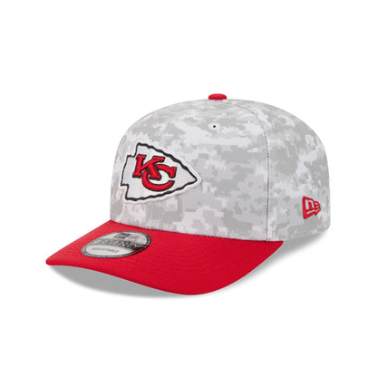 Kansas City Chiefs 2025 Salute to Service Fan Gear 9SEVENTY Stretch-Snap Hat