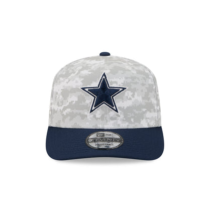 Dallas Cowboys 2025 Salute to Service Fan Gear 9SEVENTY Stretch-Snap Hat
