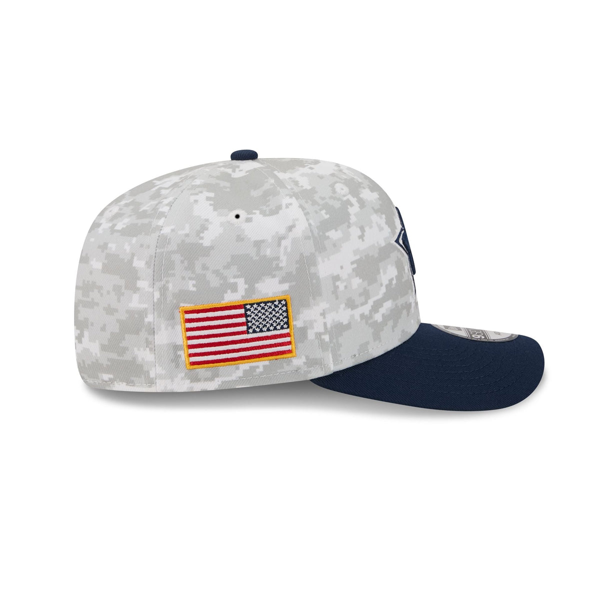 Dallas Cowboys 2025 Salute to Service Fan Gear 9SEVENTY Stretch-Snap Hat