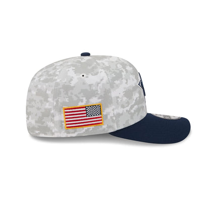 Dallas Cowboys 2025 Salute to Service Fan Gear 9SEVENTY Stretch-Snap Hat