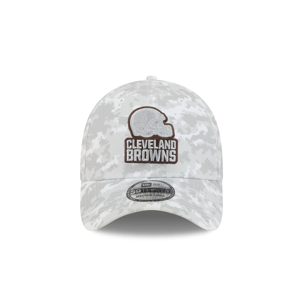 Cleveland Browns 2025 Salute to Service Fan Gear 39THIRTY Stretch Fit Hat
