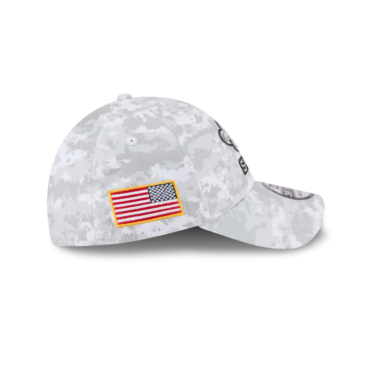 New Orleans Saints 2025 Salute to Service Fan Gear 39THIRTY Stretch Fit Hat