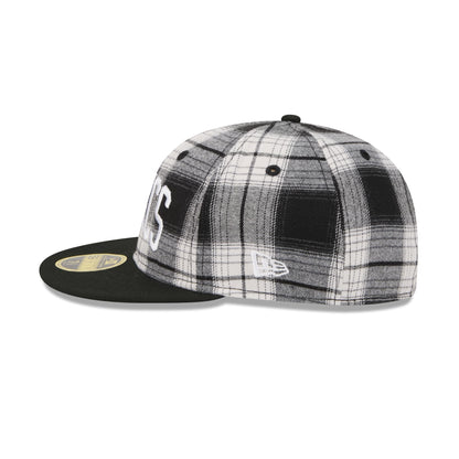 Boston Celtics Grunge Plaid Retro Crown 59FIFTY Fitted Hat