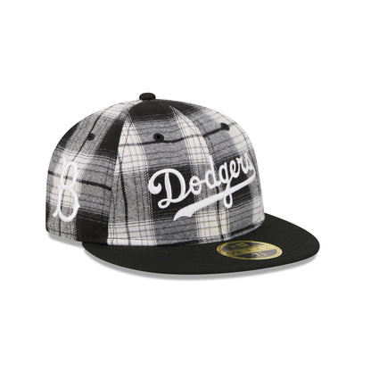 Brooklyn Dodgers Grunge Plaid Retro Crown 59FIFTY Fitted Hat