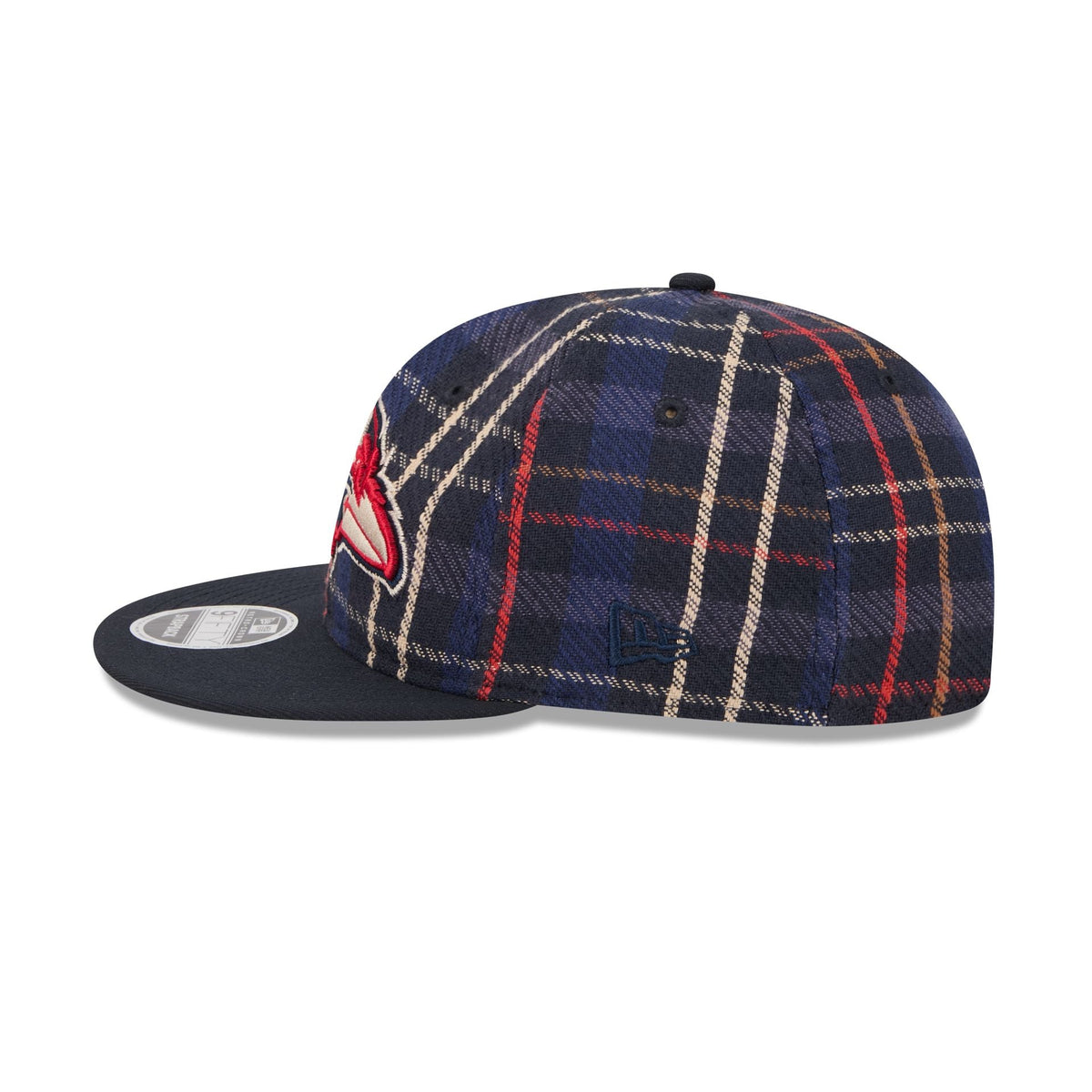 Baltimore Ravens Grunge Plaid Retro Crown 9FIFTY Adjustable Hat