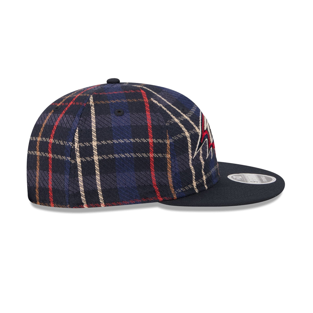 Baltimore Ravens Grunge Plaid Retro Crown 9FIFTY Adjustable Hat
