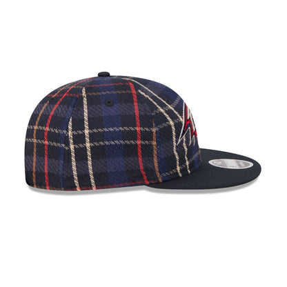 Baltimore Ravens Grunge Plaid Retro Crown 9FIFTY Adjustable Hat