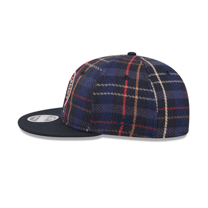 Boston Celtics Grunge Plaid Retro Crown 9FIFTY Adjustable Hat