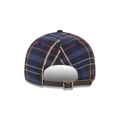 Chicago Cubs Grunge Plaid Retro Crown 9FIFTY Adjustable Hat