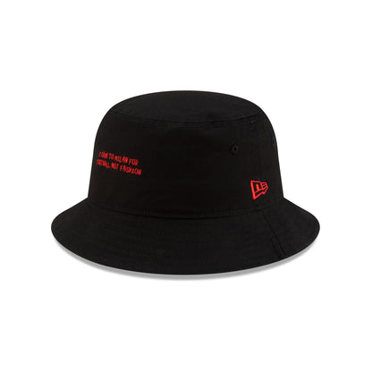 AC Milan Phrase Black Bucket Hat
