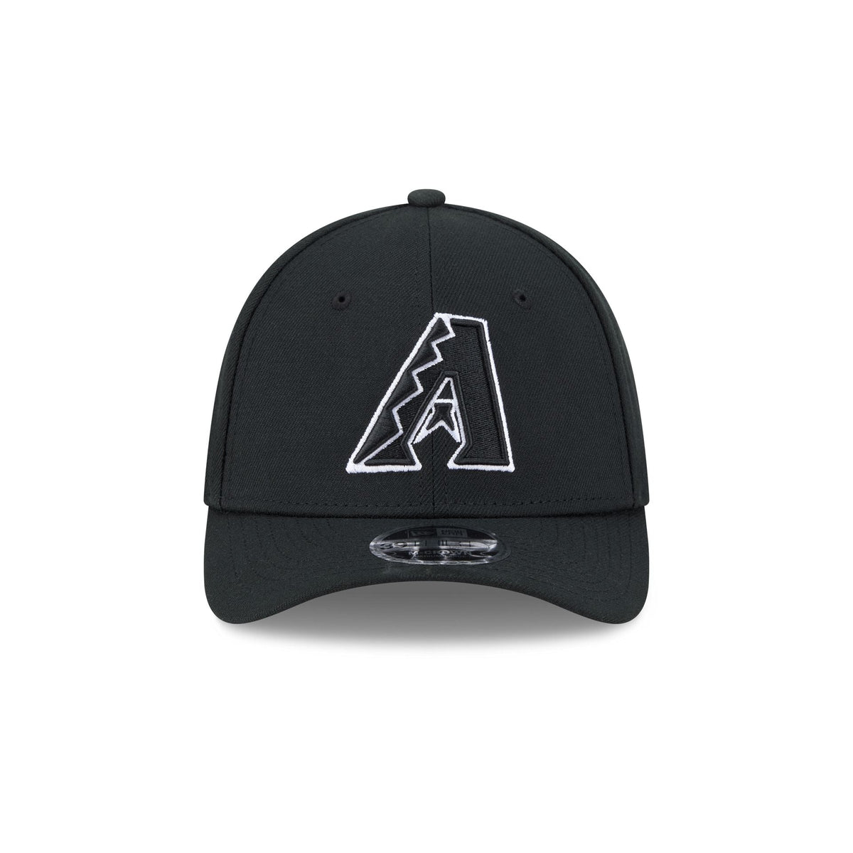 Arizona Diamondbacks Black and White 39THIRTY M-Crown Stretch Fit Hat