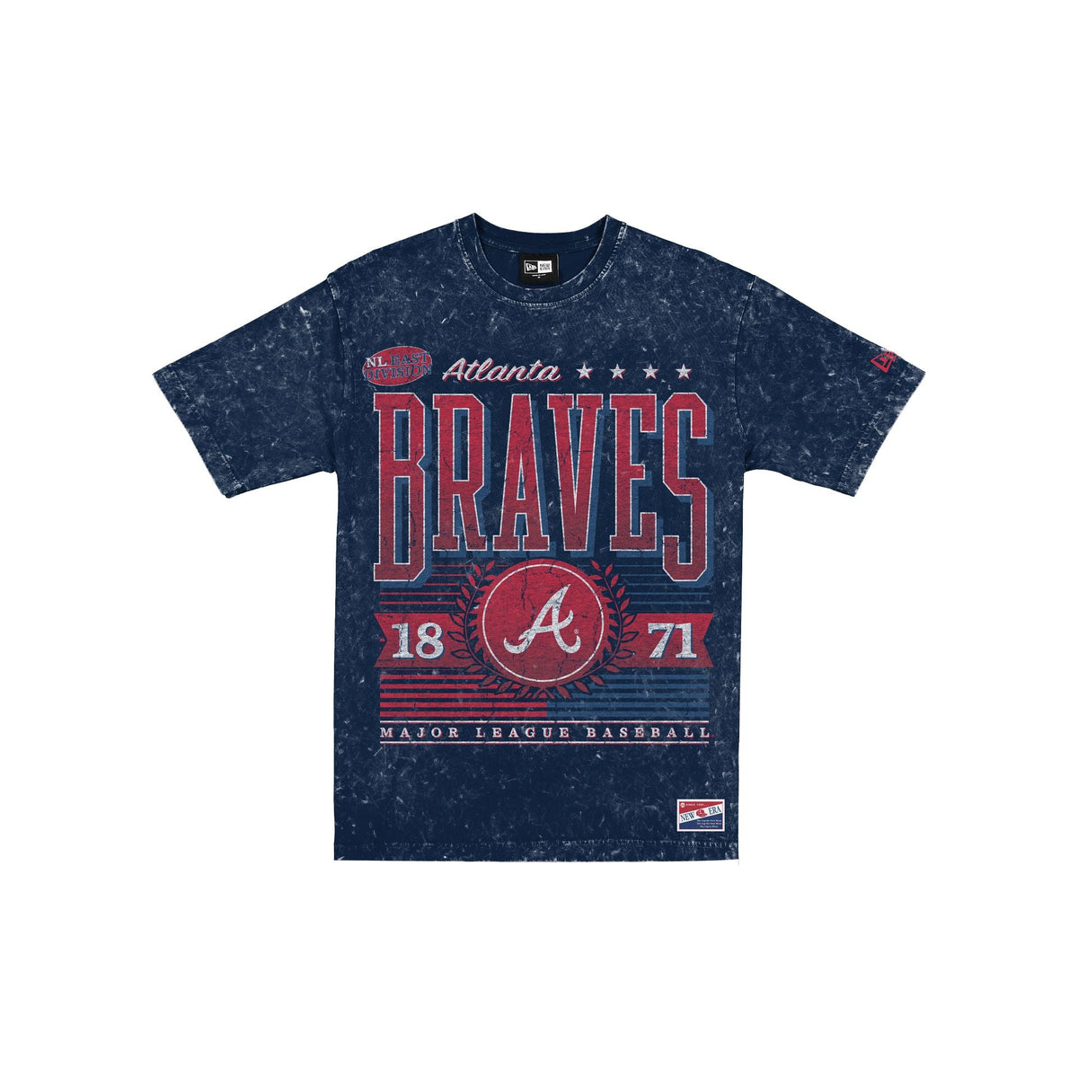 Atlanta Braves Throwback Vintage Wash T-Shirt