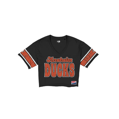 Anaheim Ducks Throwback Women's Cropped T-Shirt