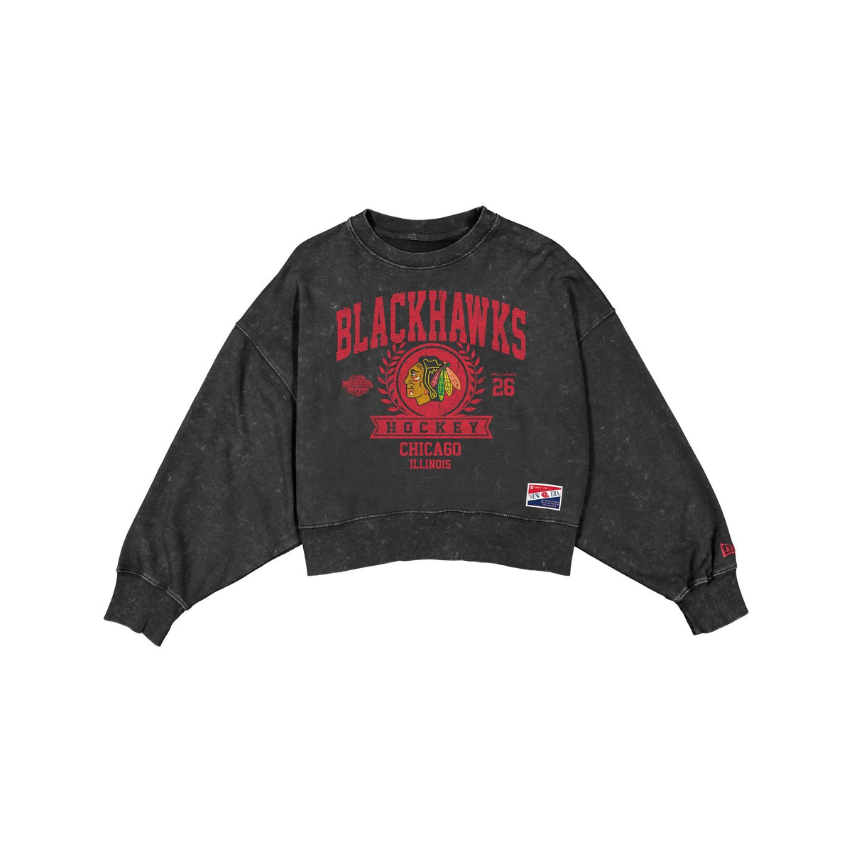 Chicago Blackhawks Throwback Women's Boxy Crewneck