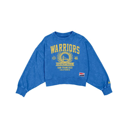 Golden State Warriors Throwback Women's Boxy Crewneck