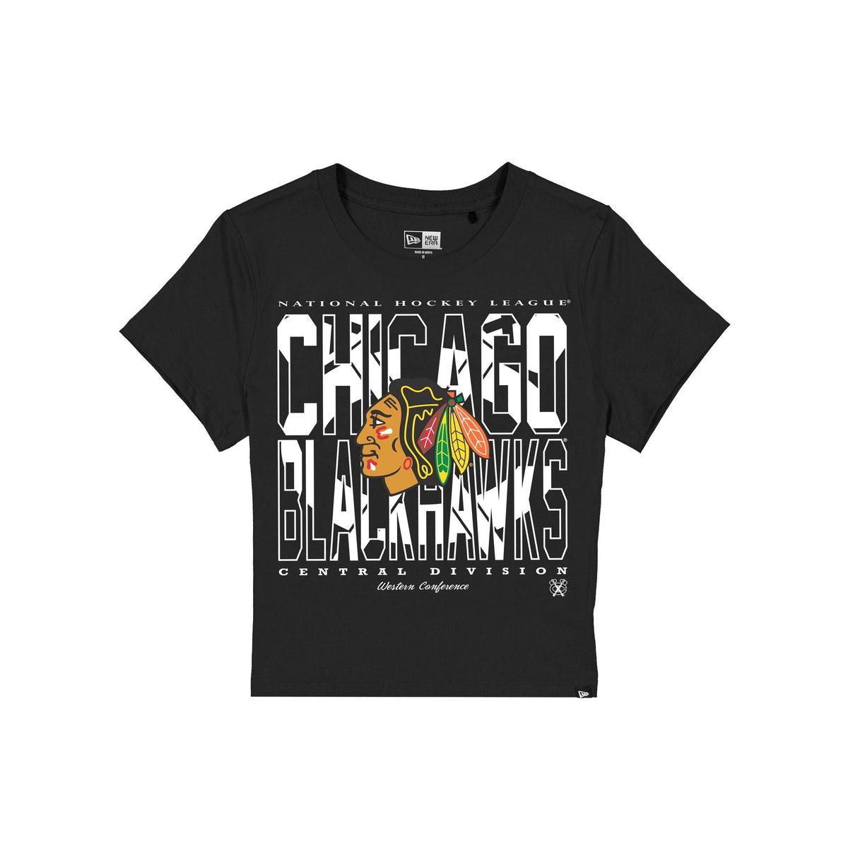 Chicago Blackhawks Leisure Women's Shrunken Cropped T-Shirt