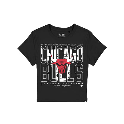 Chicago Bulls Leisure Women's Shrunken Cropped T-Shirt