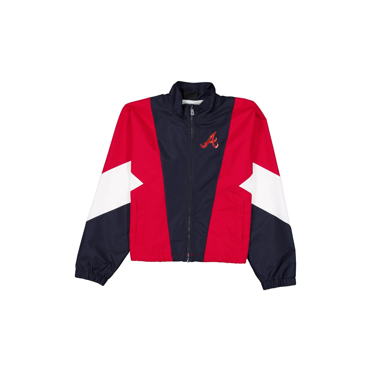 Atlanta Braves Leisure Women's Full-Zip Windbreaker
